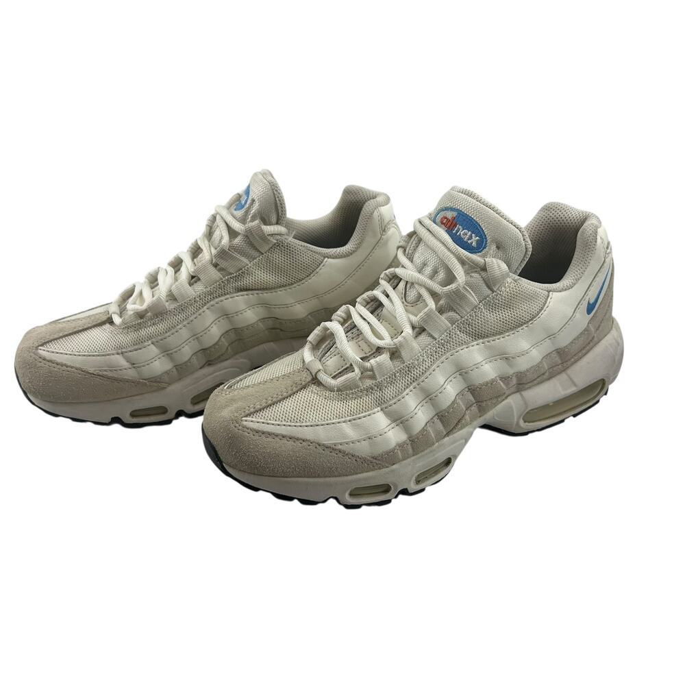 Nike Womens Size 7.5 Air Max 95 Summit Shoes Sneakers White University Blue